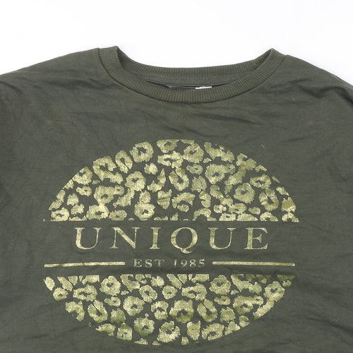 PEP & CO Womens Green Cotton Pullover Sweatshirt Size M Pullover - Unique