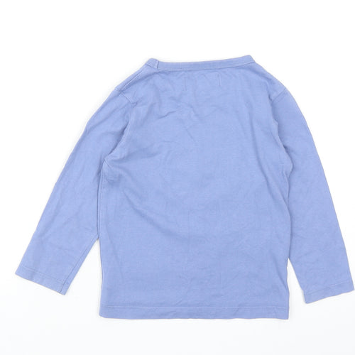 Maine Boys Blue Cotton Basic Casual Size 2-3 Years Round Neck Pullover - Cars