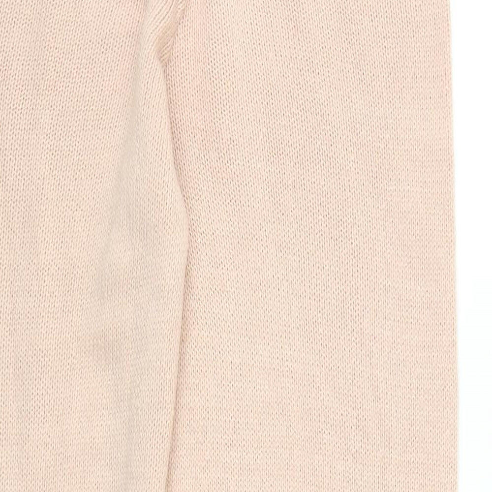 Boohoo Womens Pink Acrylic Jogger Trousers Size S L29 in Regular Drawstring