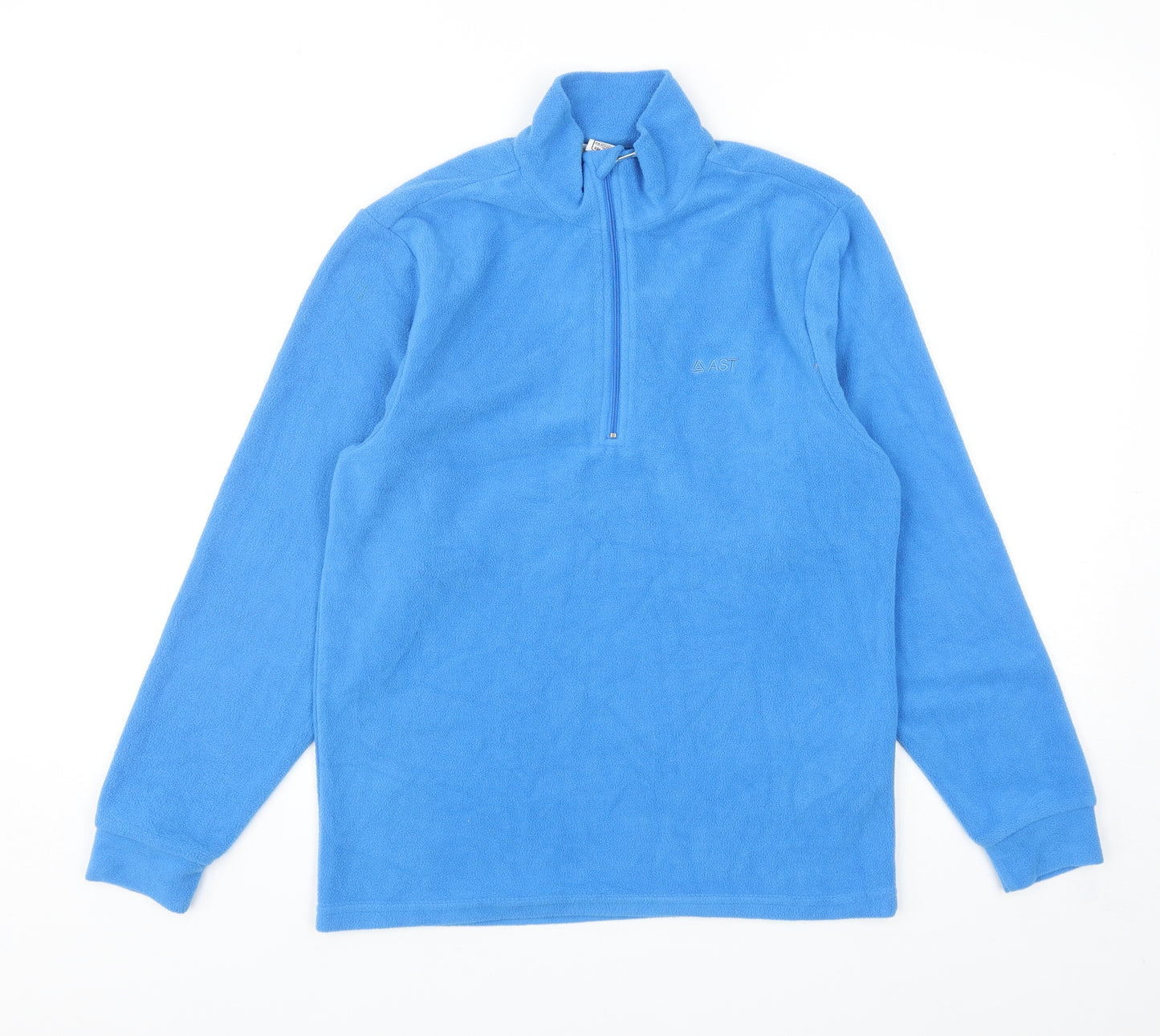 AST Boys Blue Polyester Pullover Sweatshirt Size 12-13 Years Zip