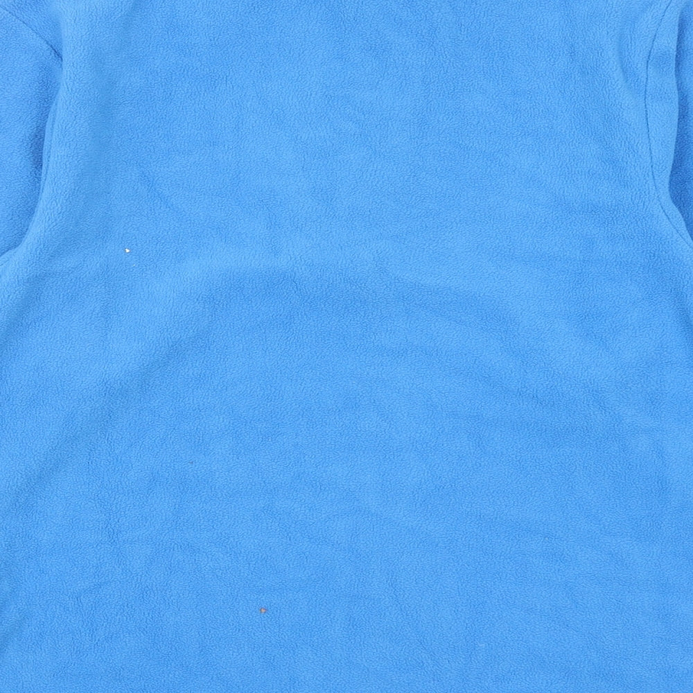 AST Boys Blue Polyester Pullover Sweatshirt Size 12-13 Years Zip