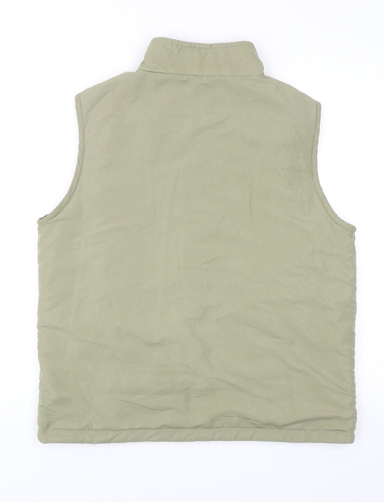 Bonmarché Womens Green Gilet Waistcoat Size S Zip