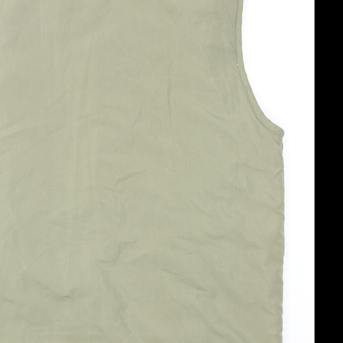 Bonmarché Womens Green Gilet Waistcoat Size S Zip