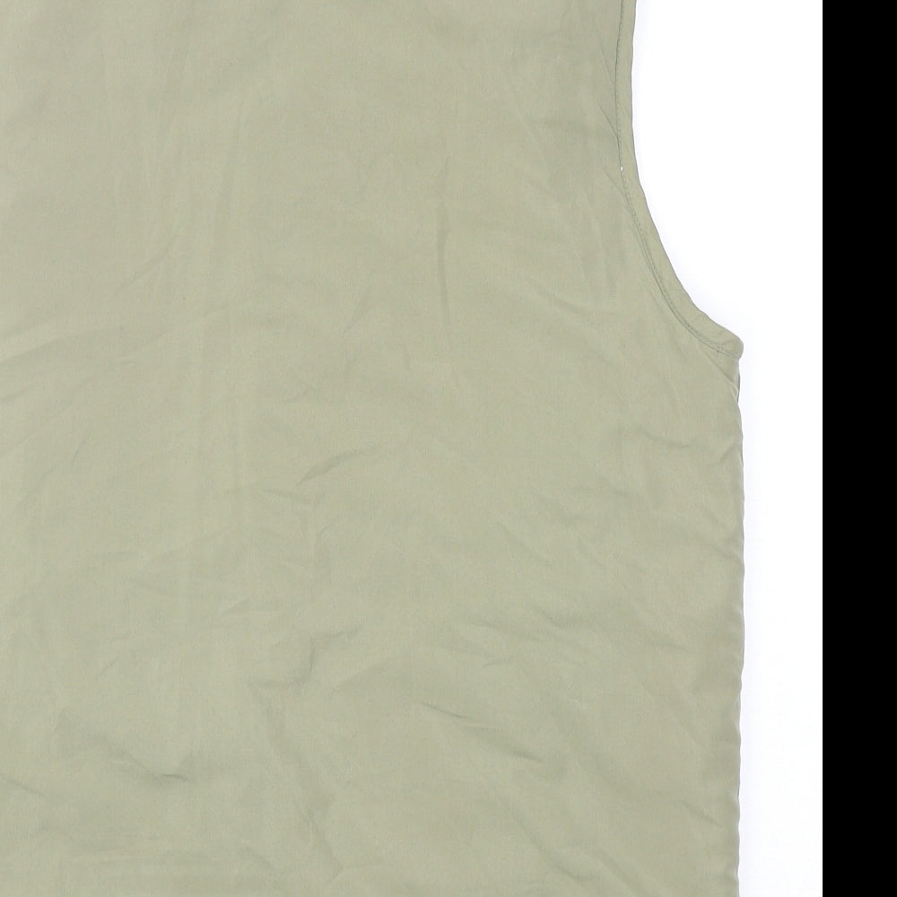 Bonmarché Womens Green Gilet Waistcoat Size S Zip