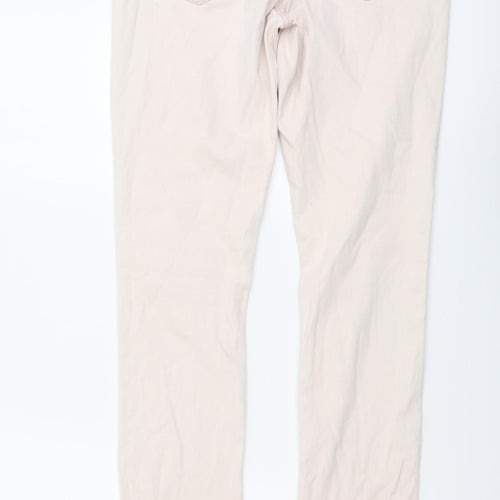 Diamonds & Divas Womens Pink Cotton Skinny Jeans Size 12 L30 in Regular Button