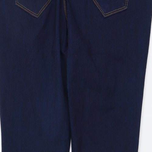 Denim & Co. Womens Blue Cotton Jegging Leggings Size 14 L26 in