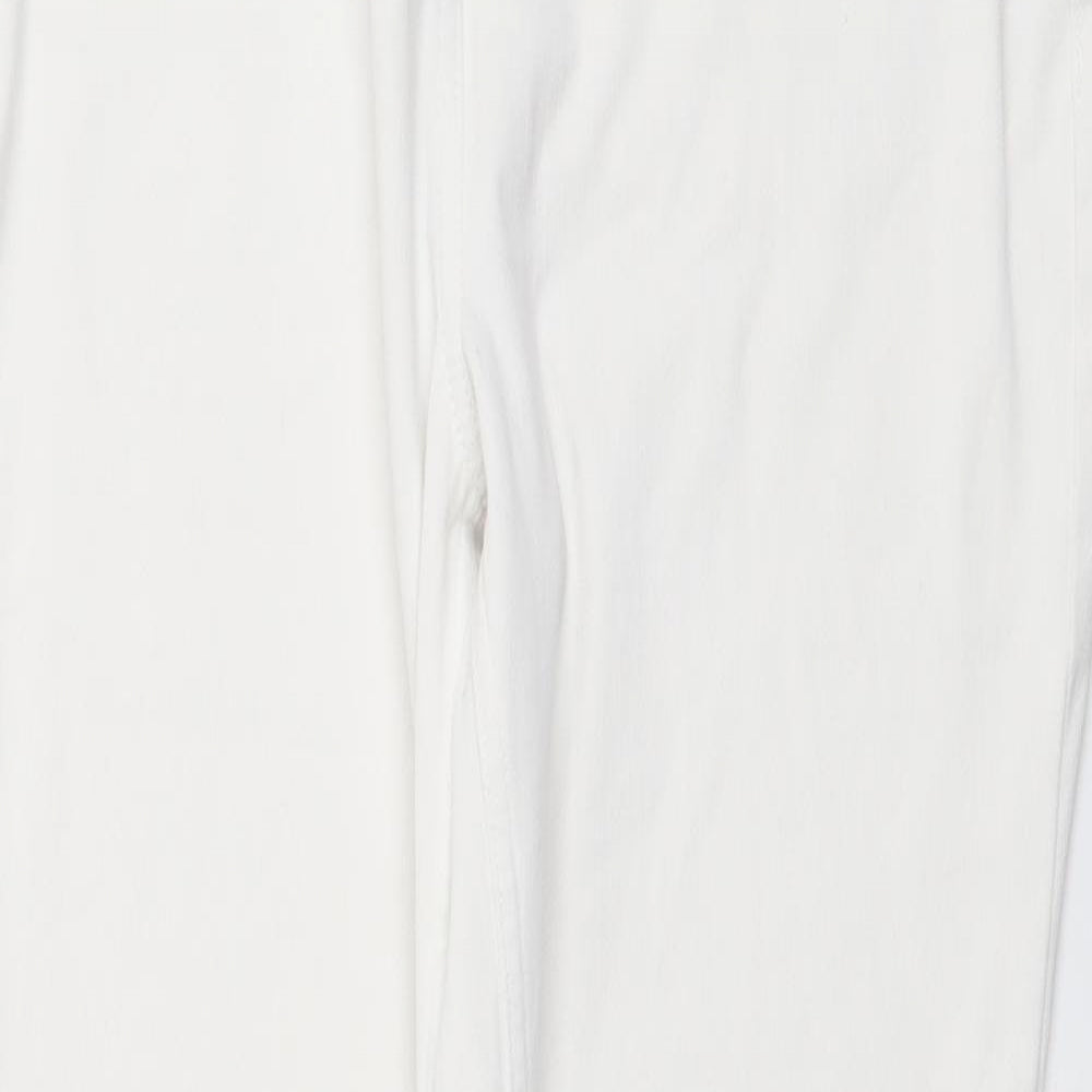 NEXT Womens White Cotton Jegging Leggings Size 14 L26 in