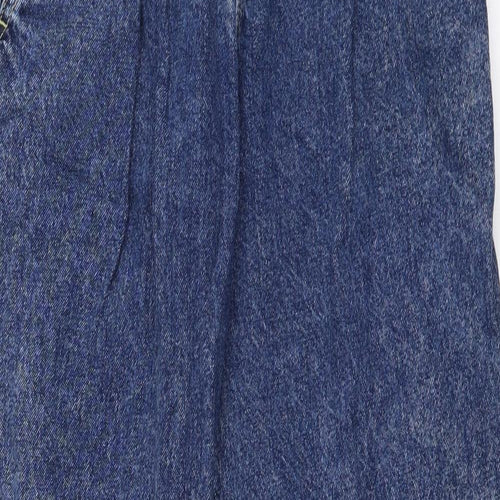STR Womens Blue Cotton Mom Jeans Size 26 in L26 in Regular Button