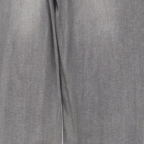 Candy Couture Girls Grey Cotton Skinny Jeans Size 14 Years Regular Button - Distressed Look