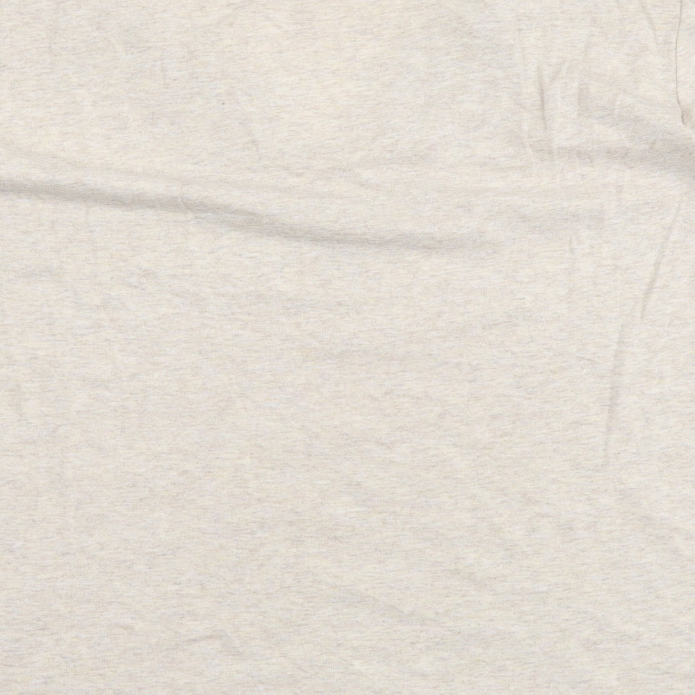 Per Una Womens Beige Cotton Basic T-Shirt Size 20 V-Neck