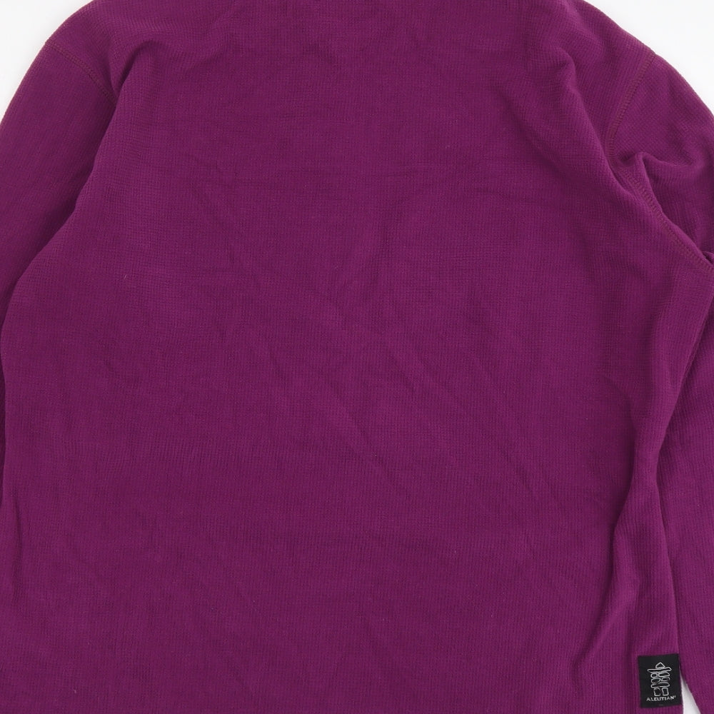 Lowe Alpine Womens Purple Polyester Pullover Sweatshirt Size L Pullover