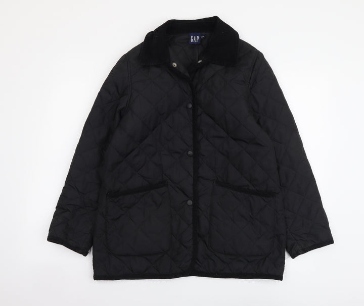 Gap Womens Black Jacket Coatigan Size XS Button