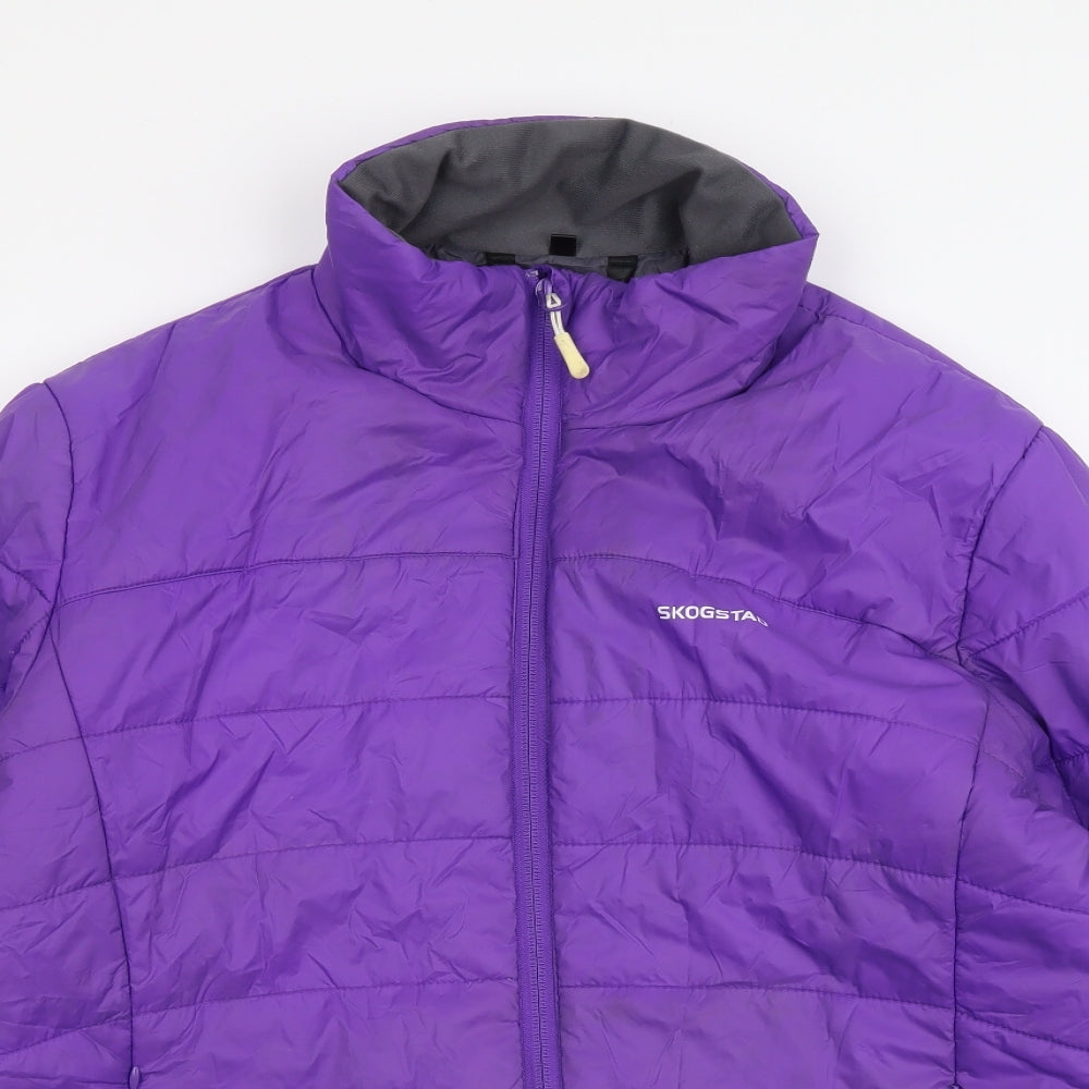 Skogstad Womens Purple Gilet Jacket Size 16 Zip