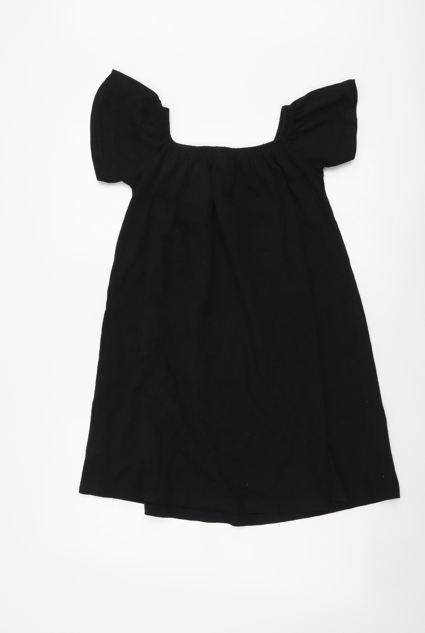 Red Herring Womens Black Cotton A-Line Size 8 Round Neck Pullover
