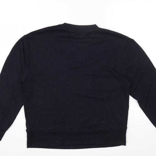 F&F Womens Blue Round Neck Nylon Pullover Jumper Size 8