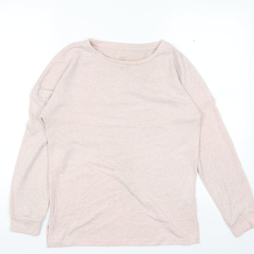Primark Womens Pink Round Neck Polyester Pullover Jumper Size XS