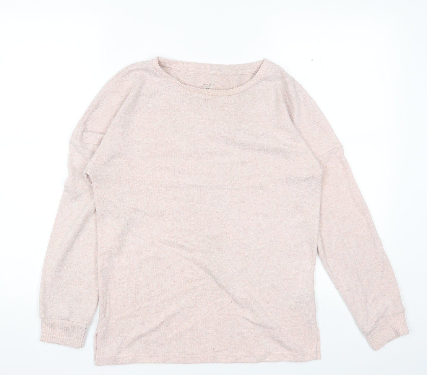 Primark Womens Pink Round Neck Polyester Pullover Jumper Size XS