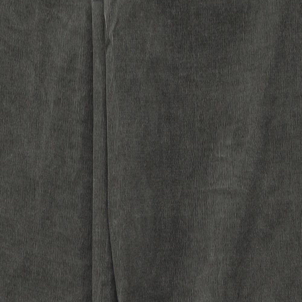 Marks and Spencer Womens Green Cotton Cropped Jeans Size 14 L26 in Regular Zip
