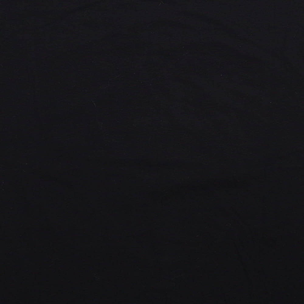 Dirtee Laundry Womens Black Cotton Basic T-Shirt Size XL Round Neck - Golden Coast