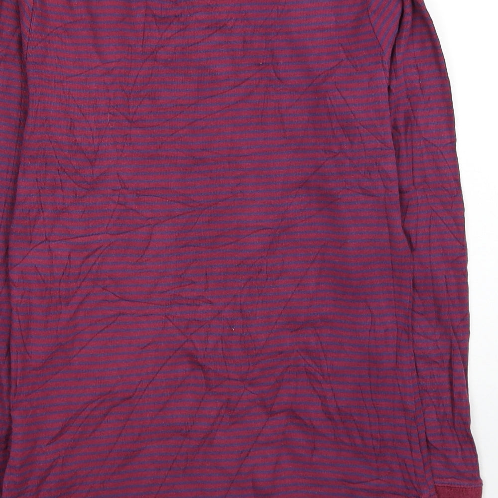 Joules Womens Purple Striped Cotton Pullover Sweatshirt Size 8 Pullover