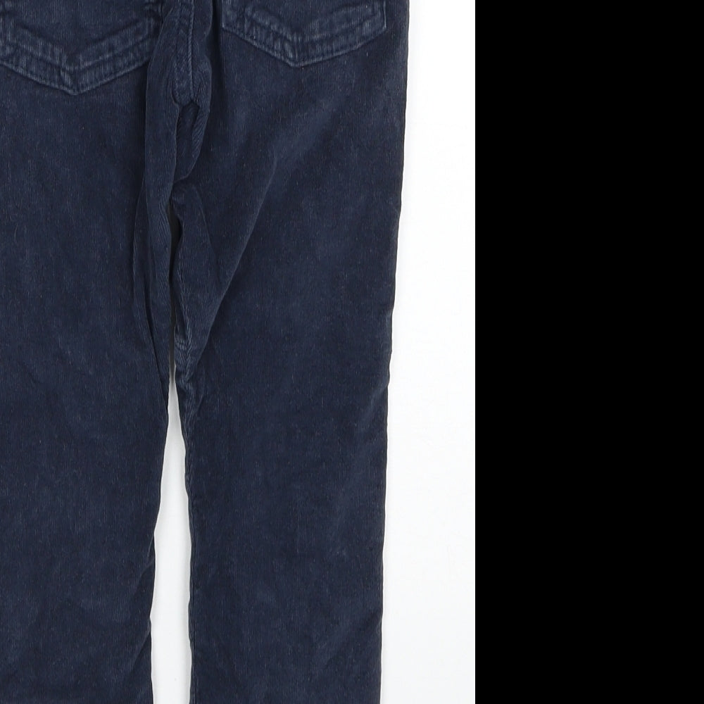 F&F Boys Blue Cotton Straight Jeans Size 4-5 Years Regular Drawstring