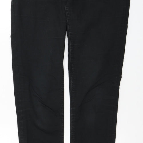 New Look Womens Black Cotton Skinny Jeans Size 8 L27 in Regular Zip