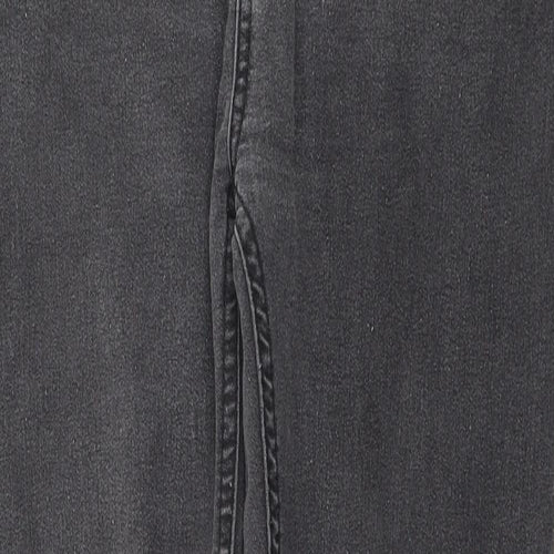 Select Womens Grey Cotton Skinny Jeans Size 10 L27 in Regular Zip