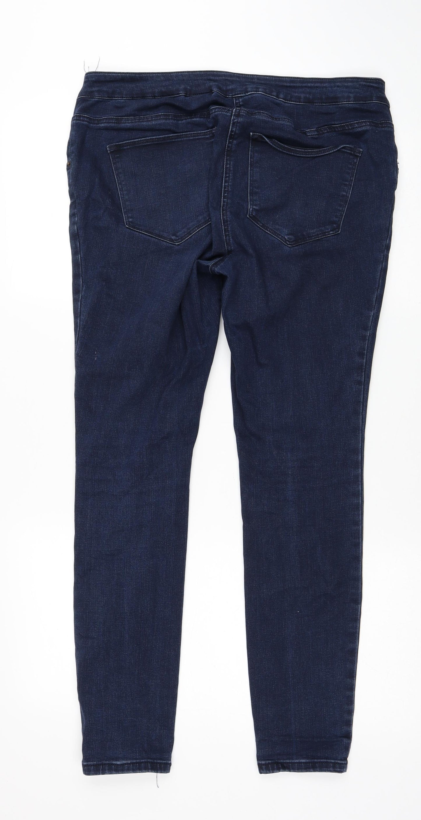 NEXT Womens Blue Cotton Jegging Jeans Size 12 L28 in Regular