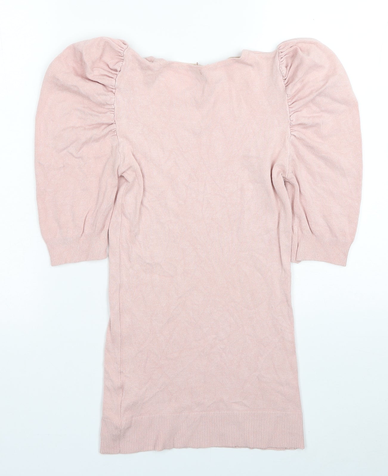 Atmosphere Womens Pink Viscose Jersey T-Shirt Size 8 Scoop Neck