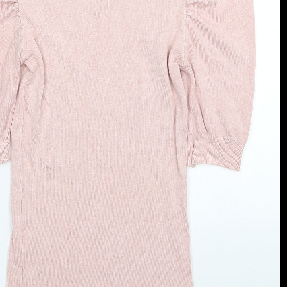 Atmosphere Womens Pink Viscose Jersey T-Shirt Size 8 Scoop Neck