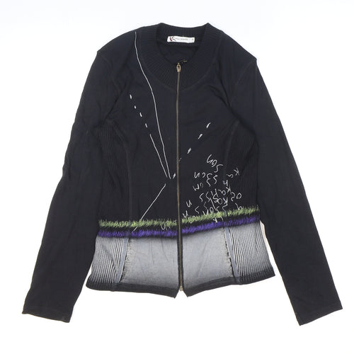 Kalisson Womens Black Jacket Size S Zip