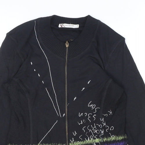 Kalisson Womens Black Jacket Size S Zip