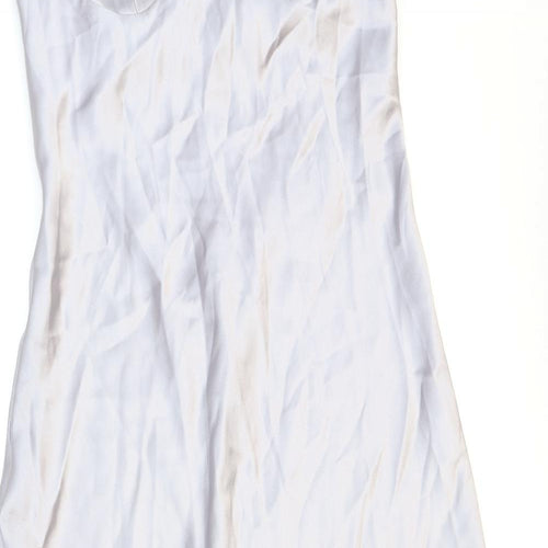 Zara Womens Purple Polyester Slip Dress Size S Sweetheart Pullover