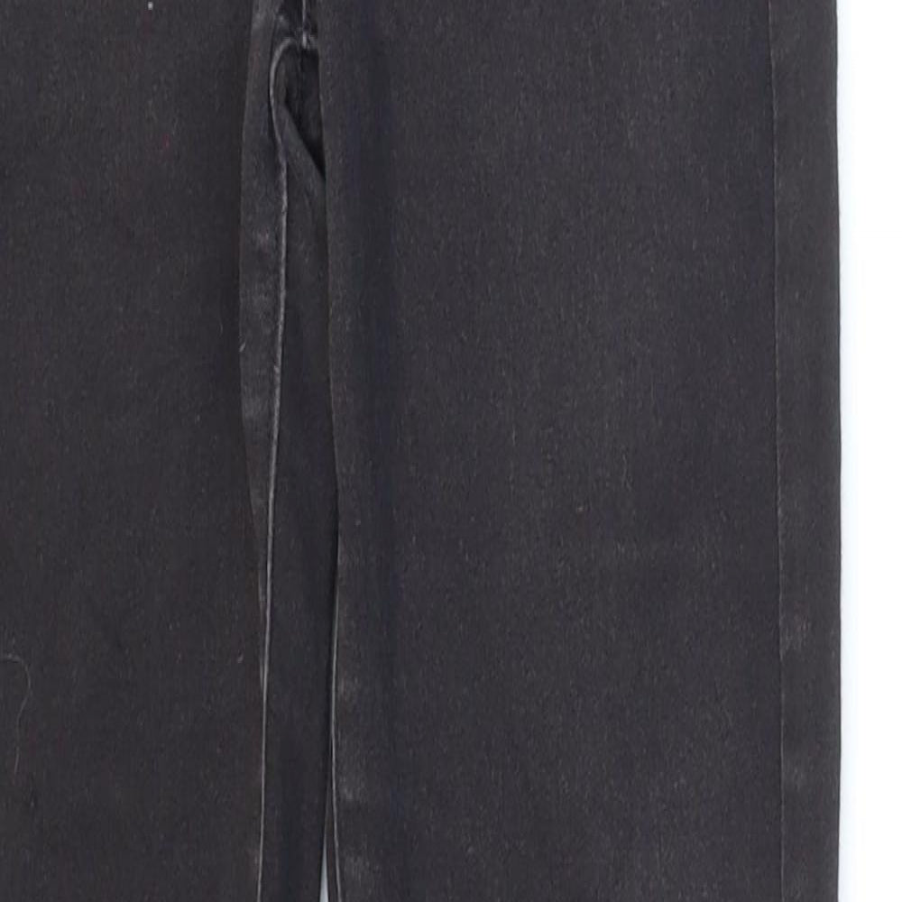 Nutmeg Boys Black Cotton Skinny Jeans Size 10-11 Years Regular Zip