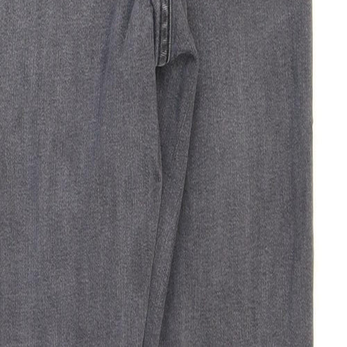 Topshop Womens Grey Cotton Skinny Jeans Size 28 in L32 in Regular Zip