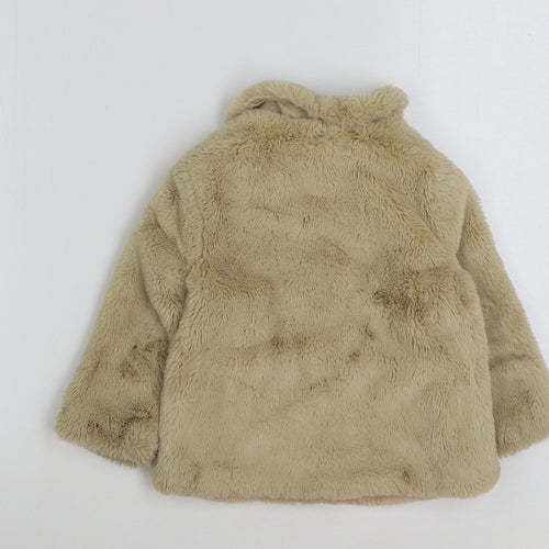 F&F Baby Beige Jacket Coat Size 18-24 Months Button