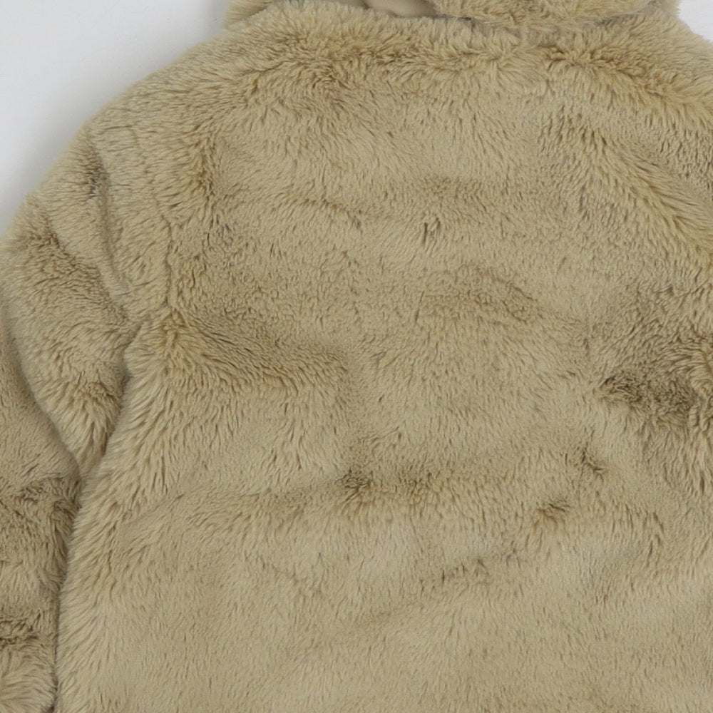 F&F Baby Beige Jacket Coat Size 18-24 Months Button