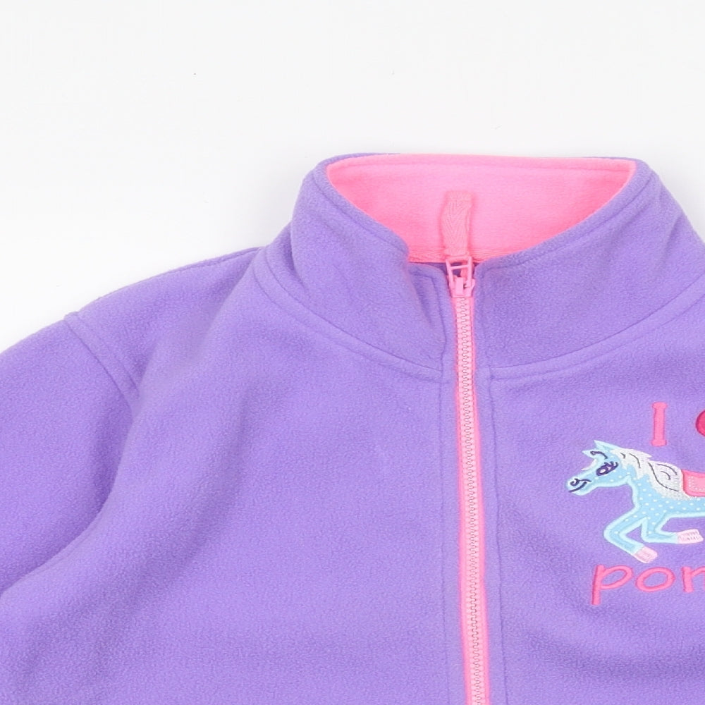 JPW Girls Purple Jacket Size 7-8 Years Tie - Pony
