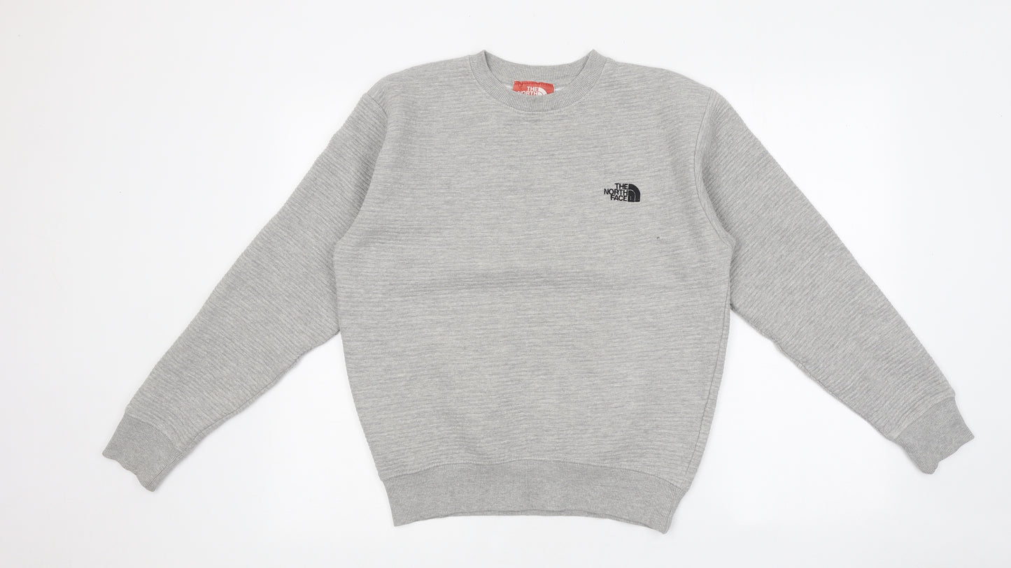 The North Face Mens Grey Cotton Pullover Sweatshirt Size M