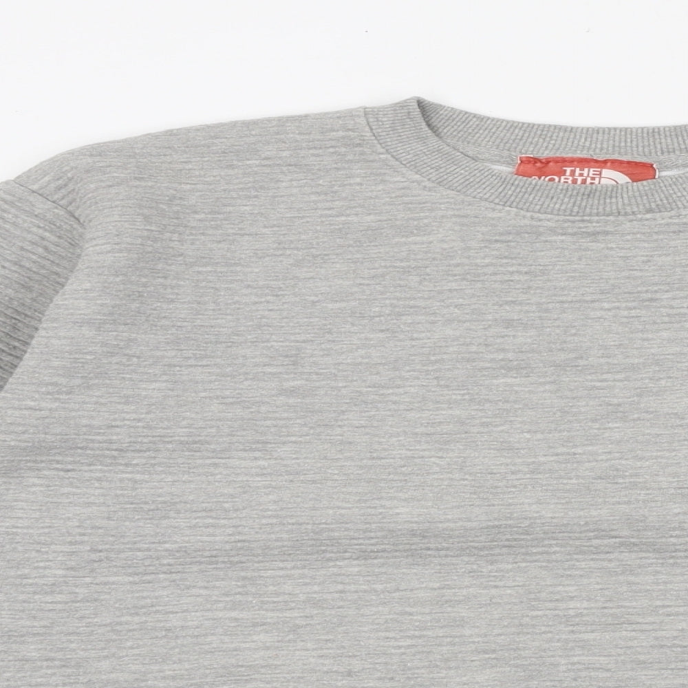 The North Face Mens Grey Cotton Pullover Sweatshirt Size M