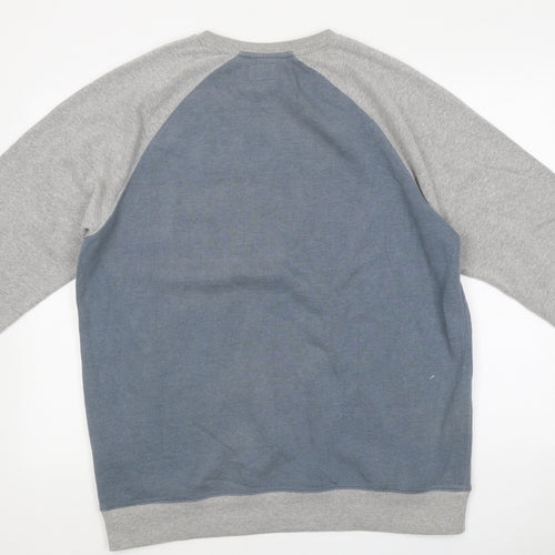 VANS Mens Blue Cotton Pullover Sweatshirt Size L