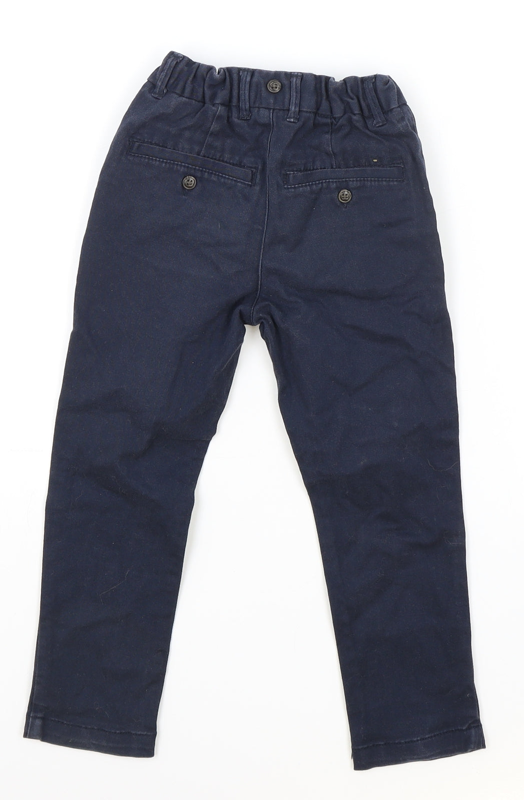 L.O.G.G Boys Blue Cotton Skinny Jeans Size 2-3 Years Regular Zip