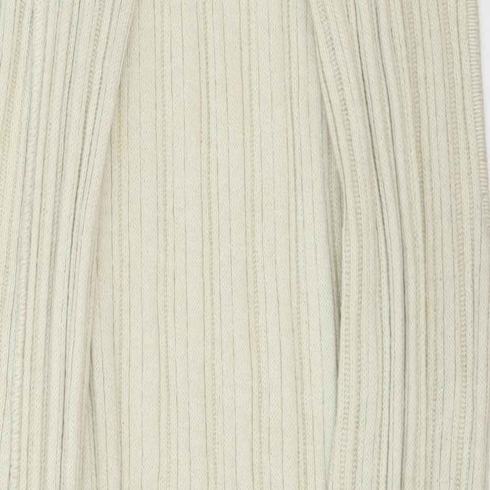 River Island Womens Beige Cowl Neck Acrylic Cardigan Jumper Size 10