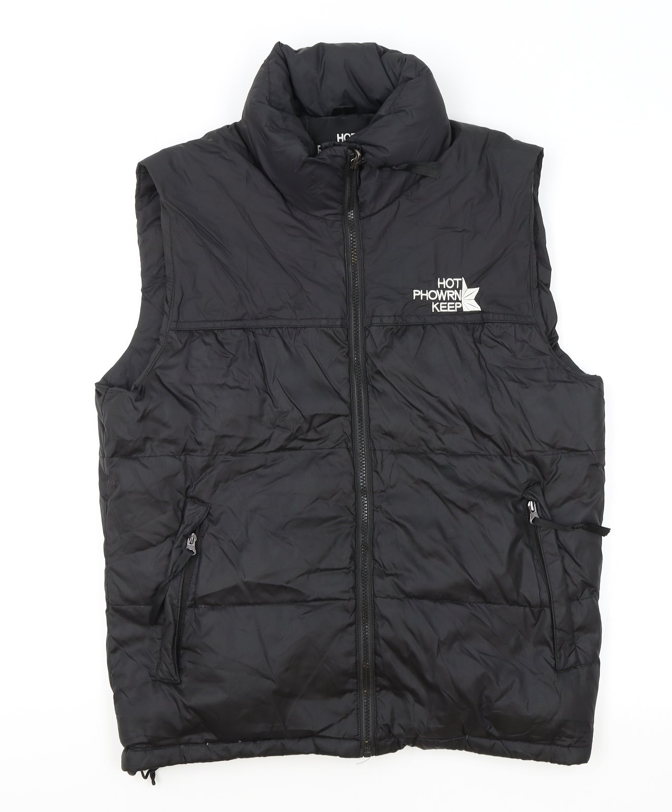 Hot Phowrn Keep Mens Black Gilet Coat Size M Zip