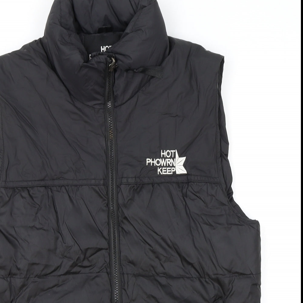 Hot Phowrn Keep Mens Black Gilet Coat Size M Zip