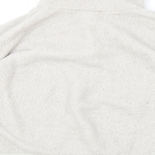 H&M Womens Grey High Neck Polyester Henley Jumper Size S