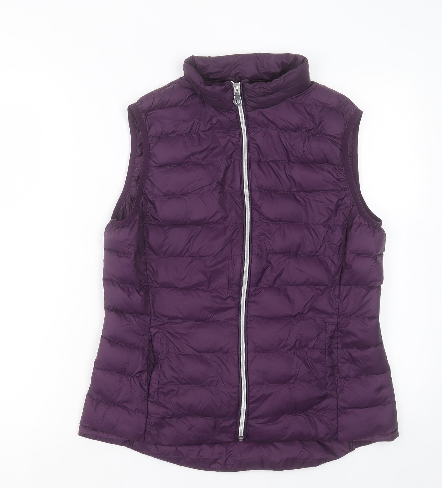 Marks and Spencer Womens Purple Gilet Jacket Size 12 Zip