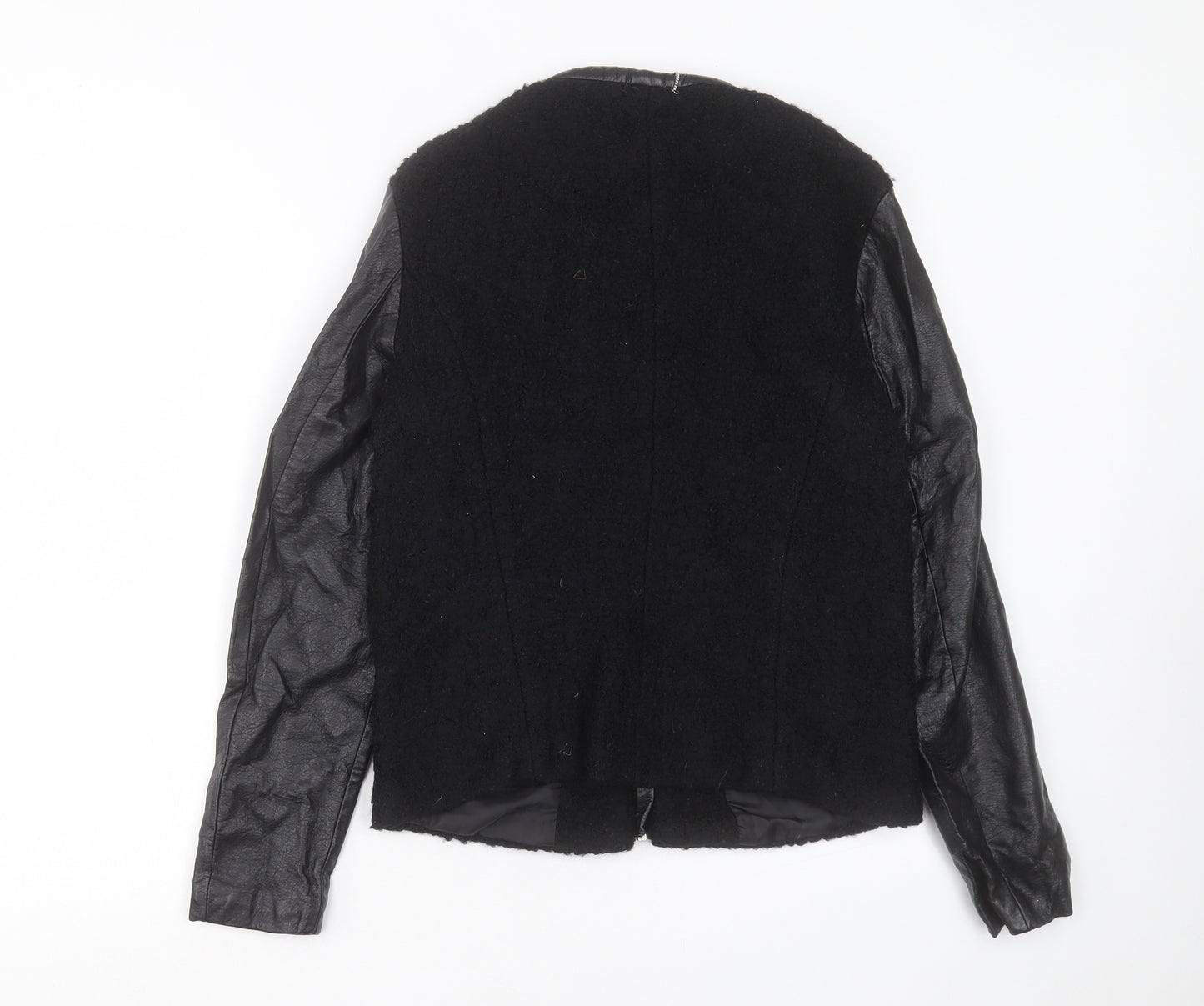 H&M Womens Black Jacket Size 14 Zip