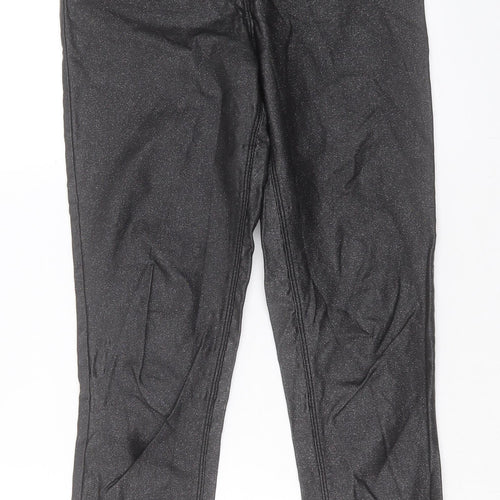 Papaya Womens Black Viscose Skinny Jeans Size 10 L28 in Regular Button