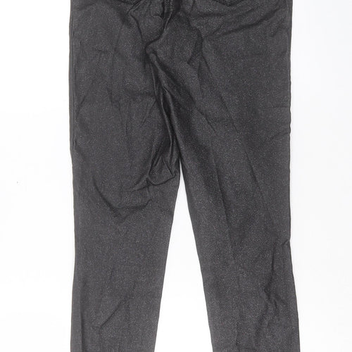 Papaya Womens Black Viscose Skinny Jeans Size 10 L28 in Regular Button